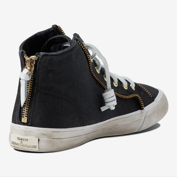 SPERRY x REBECCA MINKOFF Hightop Sneaker Black NIB - Picture 4 of 6